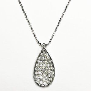 Teadrop Crystal Pendant Necklace